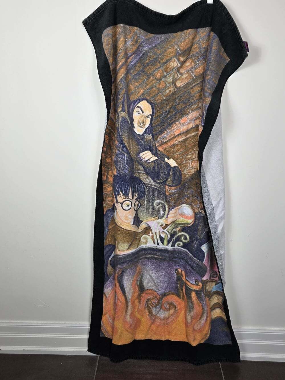 Vintage Y2K Harry Potter BeachTowel Sorcerer's Stone Snape Warner Bros Y2K Rare